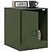 Lusso Casadino -  Comodini 2 Pz Verde Oliva 34,5x39x44 Cm In Acciaio - Foto miniatura 3