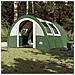 Tenda da Campeggio a Tunnel per 4 Persone Verde Impermeabile - Foto miniatura 3