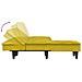 Divano Letto a L Giallo 255x140x70 cm in Velluto - Foto miniatura 7