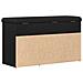 Panchina da stoccaggio  in rovere nero 80x30x45 cm in legno ingegnerizzato - Foto miniatura 8