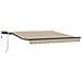 Tenda Retrattile Manuale con LED Beige 300x250 cm - Foto miniatura 4
