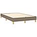 Letto a Molle con Materasso e LED Tortora 120x190 cm in Tessuto - Foto miniatura 7