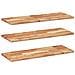 Lusso Casadino -  Mensole Da Parete 3 Pz 100x30x2 Cm Legno Acacia Rifinito A Olio - Foto miniatura 1