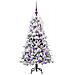 Albero di Natale Artificiale con Rami Pieghevoli Bianco 120 cm - Foto miniatura 3
