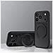 Custodia Anti-caduta Nera Effetto Pelle Con Supporto A 360° Compatibile Con Iphone 17 Pro Max - Foto miniatura 4