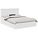 Letto con Contenitore Bianco 150 x 200 cm Legno multistrato - Foto miniatura 1