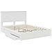 Letto con Contenitore Bianco 150 x 200 cm Legno multistrato - Foto miniatura 5