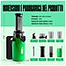Ginnie Spremiagrumi a Freddo Professionale, Estrattore Lento 60 RPM per Agrumi, Design Compatto e Facile da Pulire, 400ml, 100W - Verde Pappagallo - Foto miniatura 4