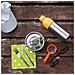 , Set 16 pezzi posate da viaggio, ufficio, pic-nic USE & REUSE in acciaio inox nichel free con custodia trasparente (SET 16 PEZZI) - Foto miniatura 2