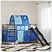 Struttura del letto loft per bambini Nero e Blu 74,5 x 190 cm - Foto miniatura 2