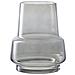 Vaso In Vetro Fumé Grigio Forma A Clessidra Ø15x19 Cm - Foto miniatura 1