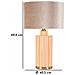 Lampada Da Tavolo Perly -d- In Vetro Perlato Con Paralume In Velluto Ø 40,5 Cm - Foto miniatura 6
