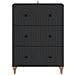 Mobile con Cassetti Nero 66 x 34,5 x 90 cm Legno ingegnerizzato - Foto miniatura 4