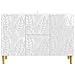 Credenza Bianco Lucido 89 x 34,5 x 60 cm Legno ingegnerizzato - Foto miniatura 3