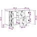 Credenza Bianco Lucido 89 x 34,5 x 60 cm Legno ingegnerizzato - Foto miniatura 7