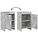 Comodini Grigio Cemento 40 x 30 x 60 cm Legno ingegnerizzato - Foto miniatura 7