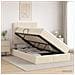 Letto con contenitore LED e materasso Crema 120 x 200 cm - Foto miniatura 4