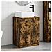 Set di mobili per il bagno Rovere Fumo Legno ingegnerizzato - Foto miniatura 3
