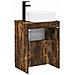 Set di mobili per il bagno Rovere Fumo Legno ingegnerizzato - Foto miniatura 8
