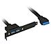 33390C, USB A, Femmina / femmina, Nero, 0,5m - Foto miniatura 1