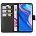 Custodia Compatibile Con Huawei P Smart Z In Nero Carbone - Coperchio Protettiva Con Chiusura Magnetica, Funzione Stand E Tasca Per Le Carte - Foto miniatura 7