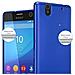 Custodia Compatibile Con Sony Xperia C4 In Blu Metallico - Coperchio Protettivo In Silicone Tpu Flessibile - Foto miniatura 3