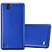 Custodia Compatibile Con Sony Xperia C4 In Blu Metallico - Coperchio Protettivo In Silicone Tpu Flessibile - Foto miniatura 1