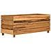 Letto Rialzato 100x40x38 cm Legno di Teak di Recupero e Acciaio - Foto miniatura 4