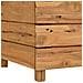 Letto Rialzato 100x40x38 cm Legno di Teak di Recupero e Acciaio - Foto miniatura 5