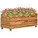 Letto Rialzato 100x40x38 cm Legno di Teak di Recupero e Acciaio - Foto miniatura 1