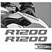 2pcs Adesivi R1200 Compatibile Con R1200gs R 1200 Gs Motorrad Adventure Moto (argento)  - Foto miniatura 1