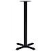 Gamba Per Tavolino Da Bar Nero 56x56x107 Cm In Ghisa - Foto miniatura 3