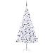 Albero Natale Artificiale LED e Palline Verde L 240 cm Bianco - Foto miniatura 1