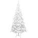 Albero Natale Artificiale LED e Palline Verde L 240 cm Bianco - Foto miniatura 3