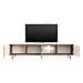 Galhad - Mobile Tv In Stile Scandinavo / Tavolino Tv Minimalista / Porta Tv Per Salotto / Luci Led / 175 Cm (quercia Dorata)  - Foto miniatura 3