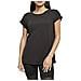 Ladies Modal Extended Shoulder Tee T-shirt, Nero, Xxxxxl Donna - Foto miniatura 1