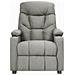Poltrona Alzapersona Reclinabile Grigio Chiaro In Tessuto - Foto miniatura 3