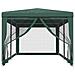 Tenda Per Feste Con 6 Pareti Laterali In Rete Verde 3x6 M Hdpe - Foto miniatura 3