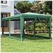 Tenda Per Feste Con 6 Pareti Laterali In Rete Verde 3x6 M Hdpe - Foto miniatura 1