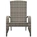 Sedia Adirondack da Giardino Grigia in Polyrattan - Foto miniatura 3