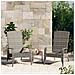Sedia Adirondack da Giardino Grigia in Polyrattan - Foto miniatura 1