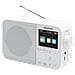 Radiosveglia Digitale Portatile CR-M30DAB DAB / DAB+ / FM RDS Bluetooth Colore Bianco - Foto miniatura 2