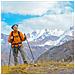 Bastone Da Trekking Ultraleggero A 5 Sezioni 1 Paio Red - Foto miniatura 3