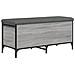 Panca Portaoggetti Grigio Sonoma 102x42x45 Cm Legno Multistrato - Foto miniatura 2