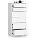 Cassettiera K60, 6 cassetti, 60x40x130 cm, Colore Bianco - Foto miniatura 2
