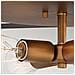 Plafoniera Contemporanea Fulton Acciaio Bronzo Ottone Heirloom 4 Luci E27 - Foto miniatura 4