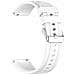 Cinturino In Silicone Per Huawei Gt4 46 Mm /gt Runner /gt3 Se 18 Mm White - Foto miniatura 3