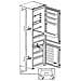 Frigorifero Combinato da Incasso BCHA306E4SN Dual No Frost Classe E Capacità Netta 289 Litri - Foto miniatura 3