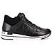 Black Casual Closed Sport Shoe Sneakers Pelle Scarpe Donna Nero Eu 37, R6771-01 - Foto miniatura 2