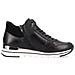 Black Casual Closed Sport Shoe Sneakers Pelle Scarpe Donna Nero Eu 37, R6771-01 - Foto miniatura 3